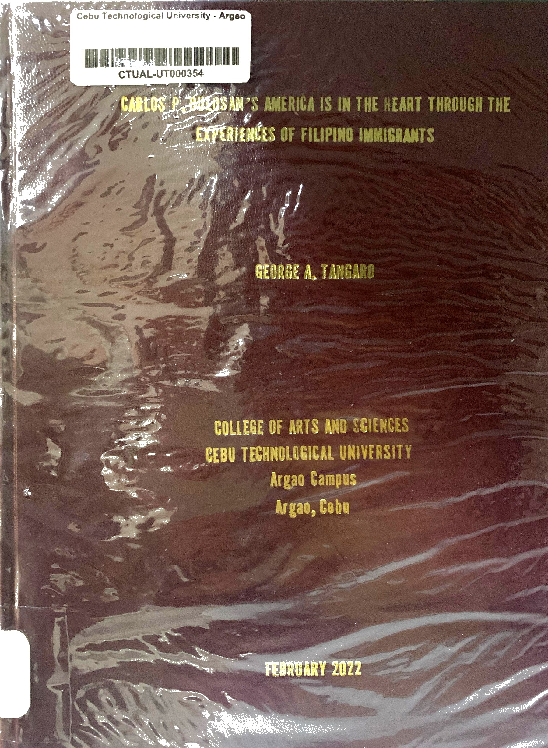 Thesis of Arts and Science