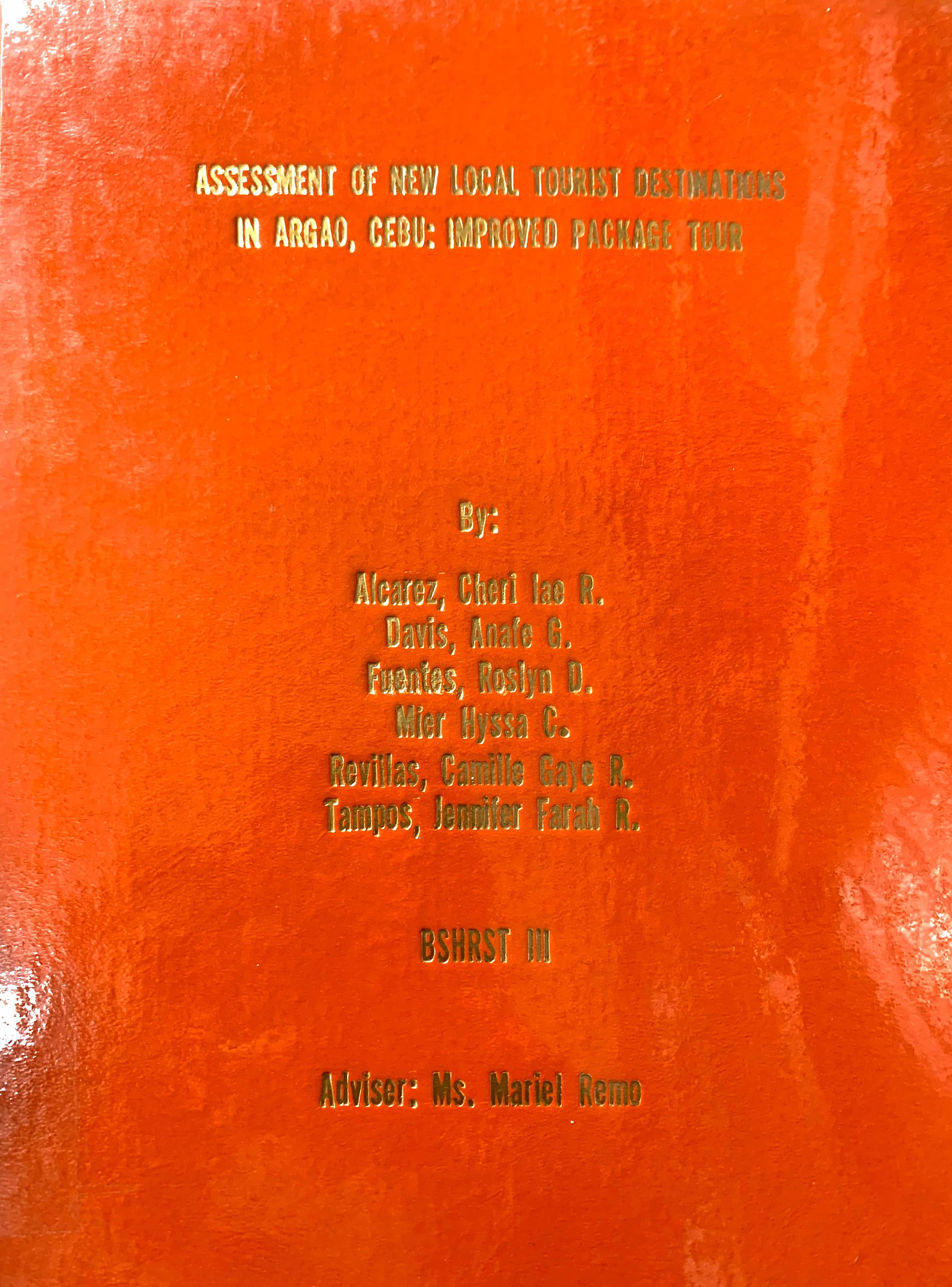 Thesis of Tourism