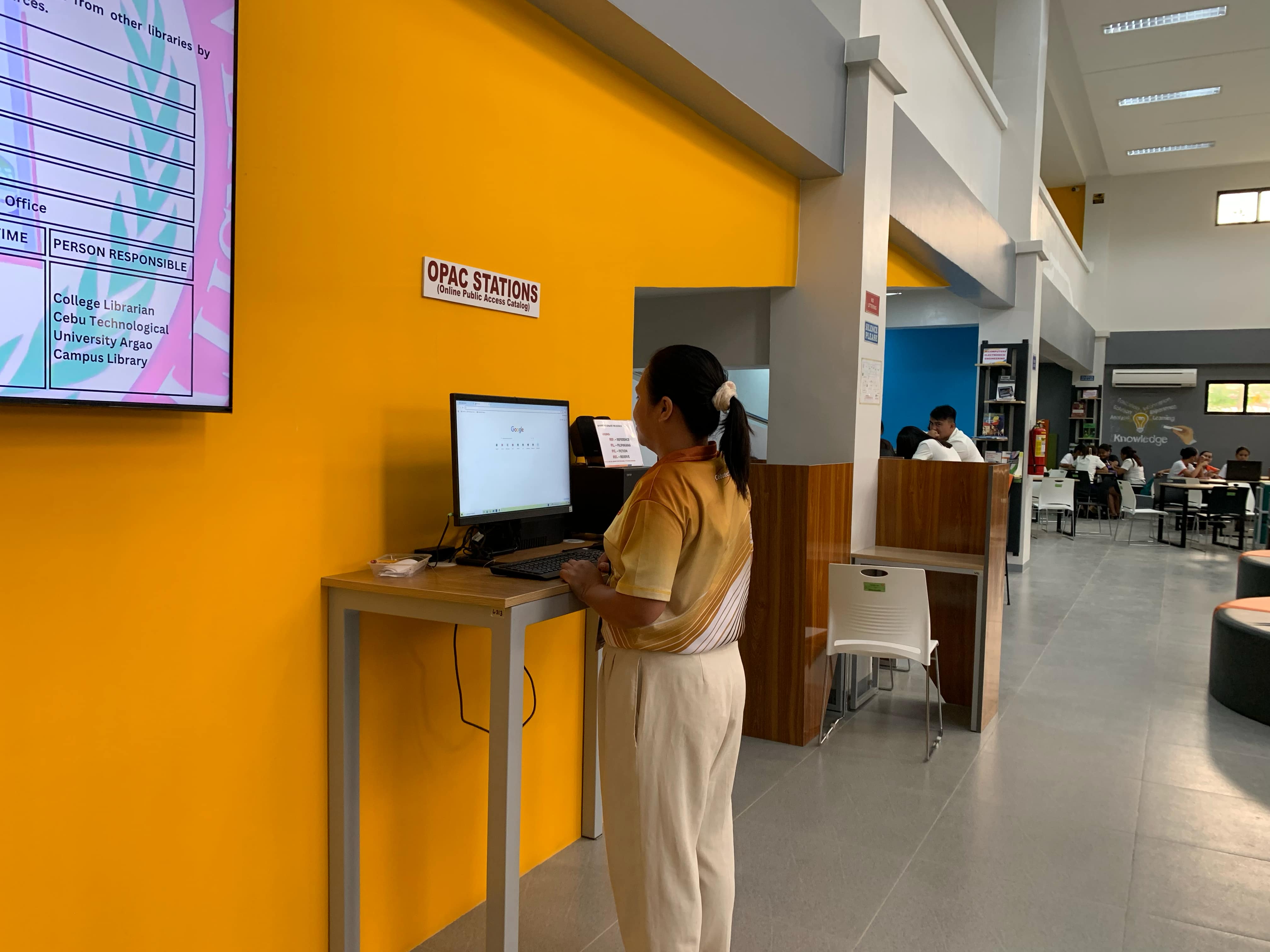 OPAC Station at the Library
